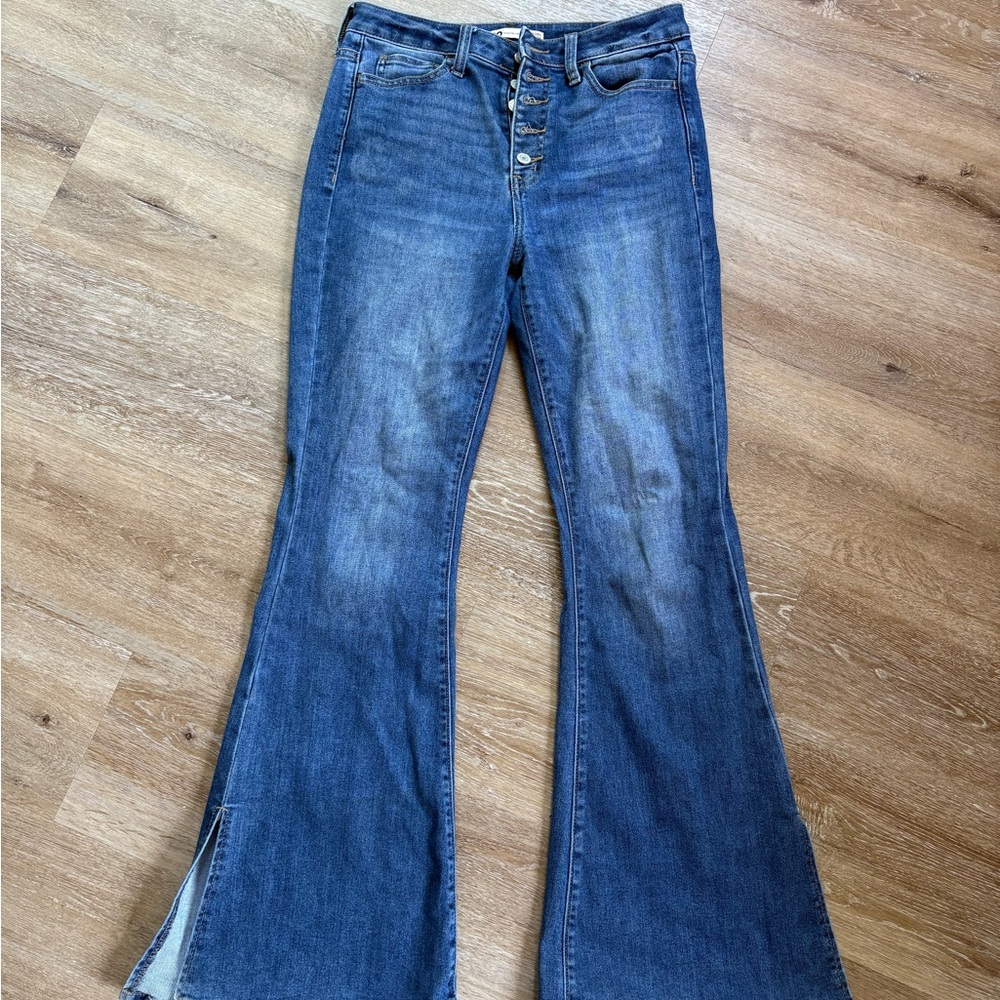 Women's Blue Flared Jeans